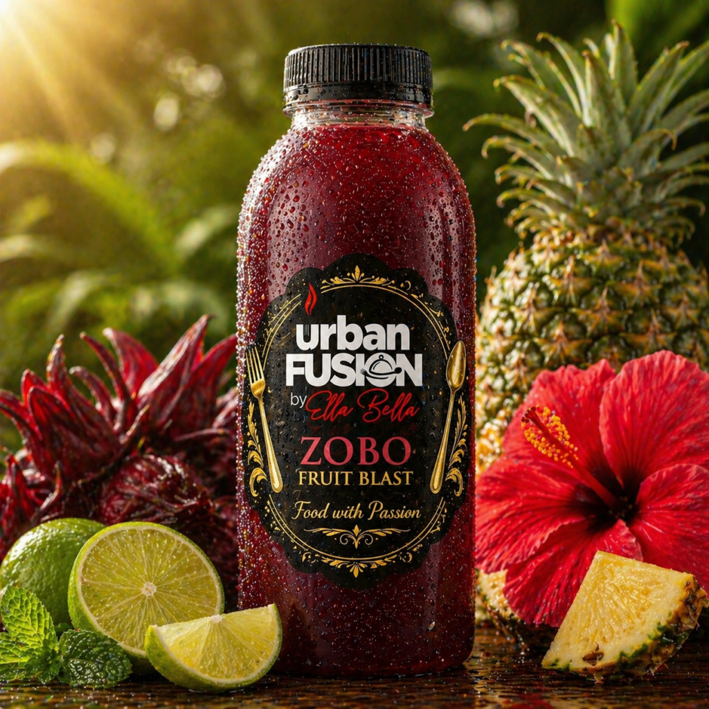 Zobo Fruit Blast (Hibiscus Fruit Drink)